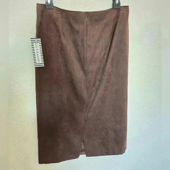 Lily&Lavender Brown Midi Skirt, Size 8 - Picture 4 of 9